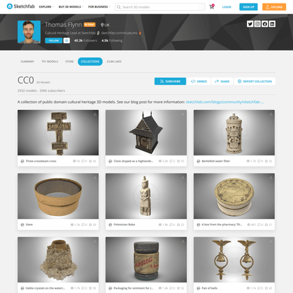 CC0 - A 3D model collection by Thomas Flynn (@nebulousflynn)