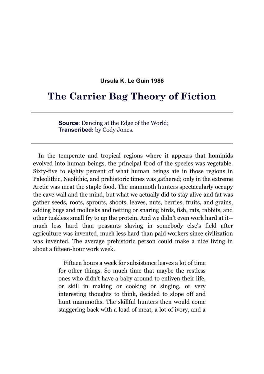 ursulaleguinthecarrierbagtheoryoffiction.pdf — Are.na