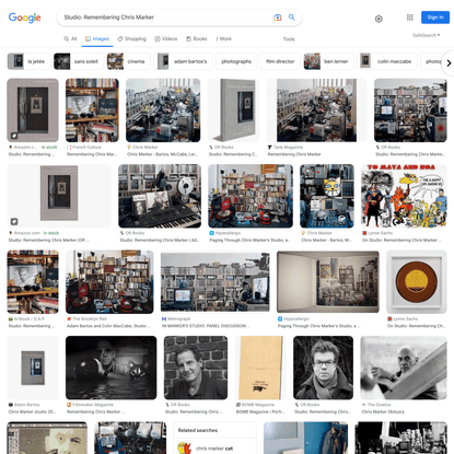 Studio: Remembering Chris Marker - Google Search