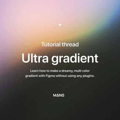 Figma on Instagram: “Learn how to make a dreamy, multi-color gradient in Figma without using any plugins! 🌈 @fonsmans breaks...