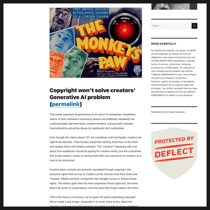 Pluralistic: Copyright won’t solve creators’ Generative AI problem (09 Feb 2023) – Pluralistic: Daily links from Cory Doctorow