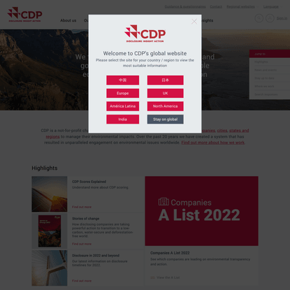 CDP Homepage