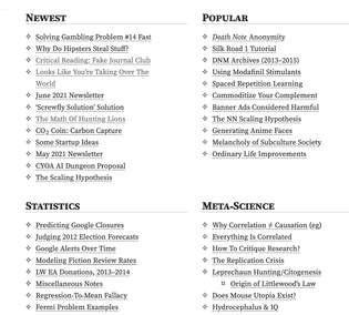 Gwern categorization UI