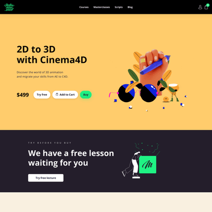 2D to 3D with Cinema4D - Motion Design School