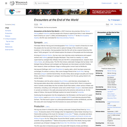 Encounters at the End of the World - Wikipedia