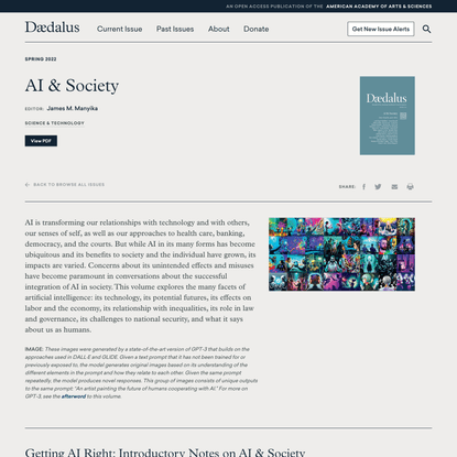 AI &amp; Society | American Academy of Arts and Sciences