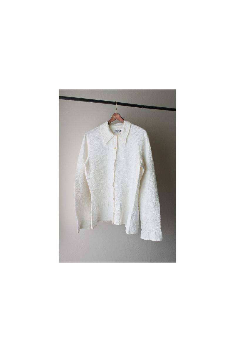 YOSHIKI HISHINUMA 半袖トップス カーディガン ジャケット 白