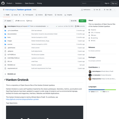 open source typefaces — Are.na