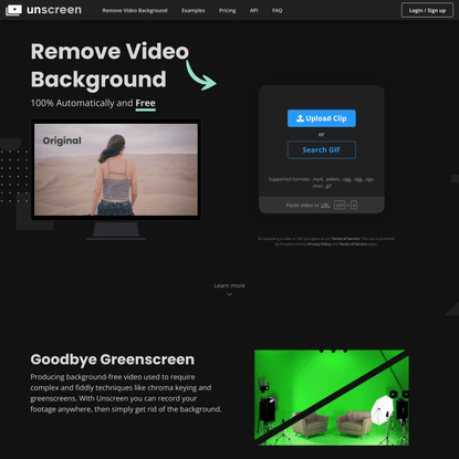 Remove Video Background – Unscreen