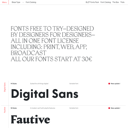 Font Catalog | French Type Design foundry 🔥 We design fonts for blazing hot projects!