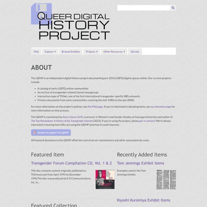 Queer Digital History Project