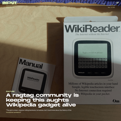 A ragtag community is keeping this aughts Wikipedia gadget alive
