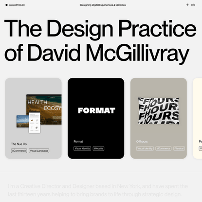 The Design Practice of David McGillivray