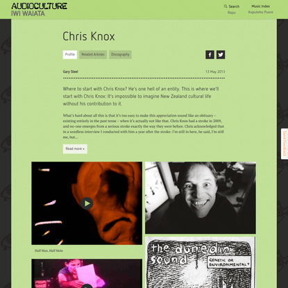 Chris Knox - AudioCulture