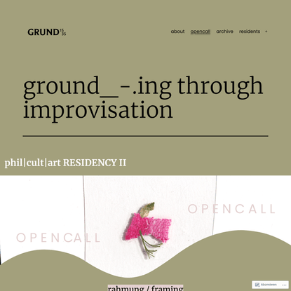 ground_-.ing through improvisation