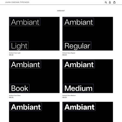 Laura Csocsan Typefaces