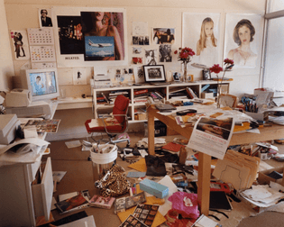 sofia coppola’s office photographed by bruce weber for vogue magazine (2000)