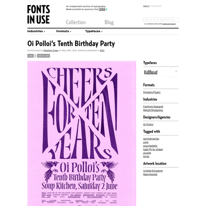 Oi Polloi's Tenth Birthday Party