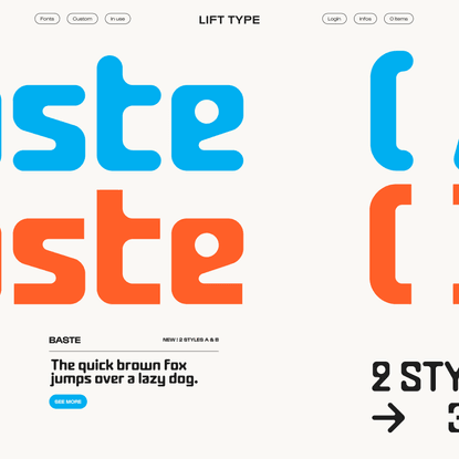 Lift Type — A french digital type foundry