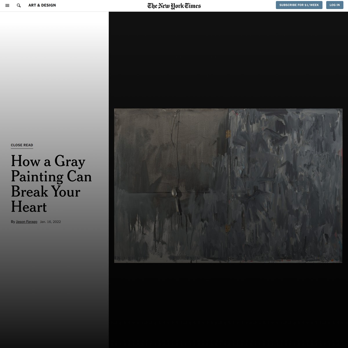 How a Gray Painting Can Break Your Heart (Published 2022) — Are.na