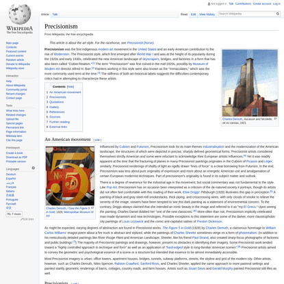 Precisionism - Wikipedia