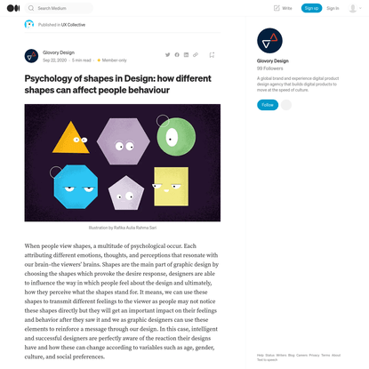 Psychology of shapes in Design: how different shapes can affect people behavior