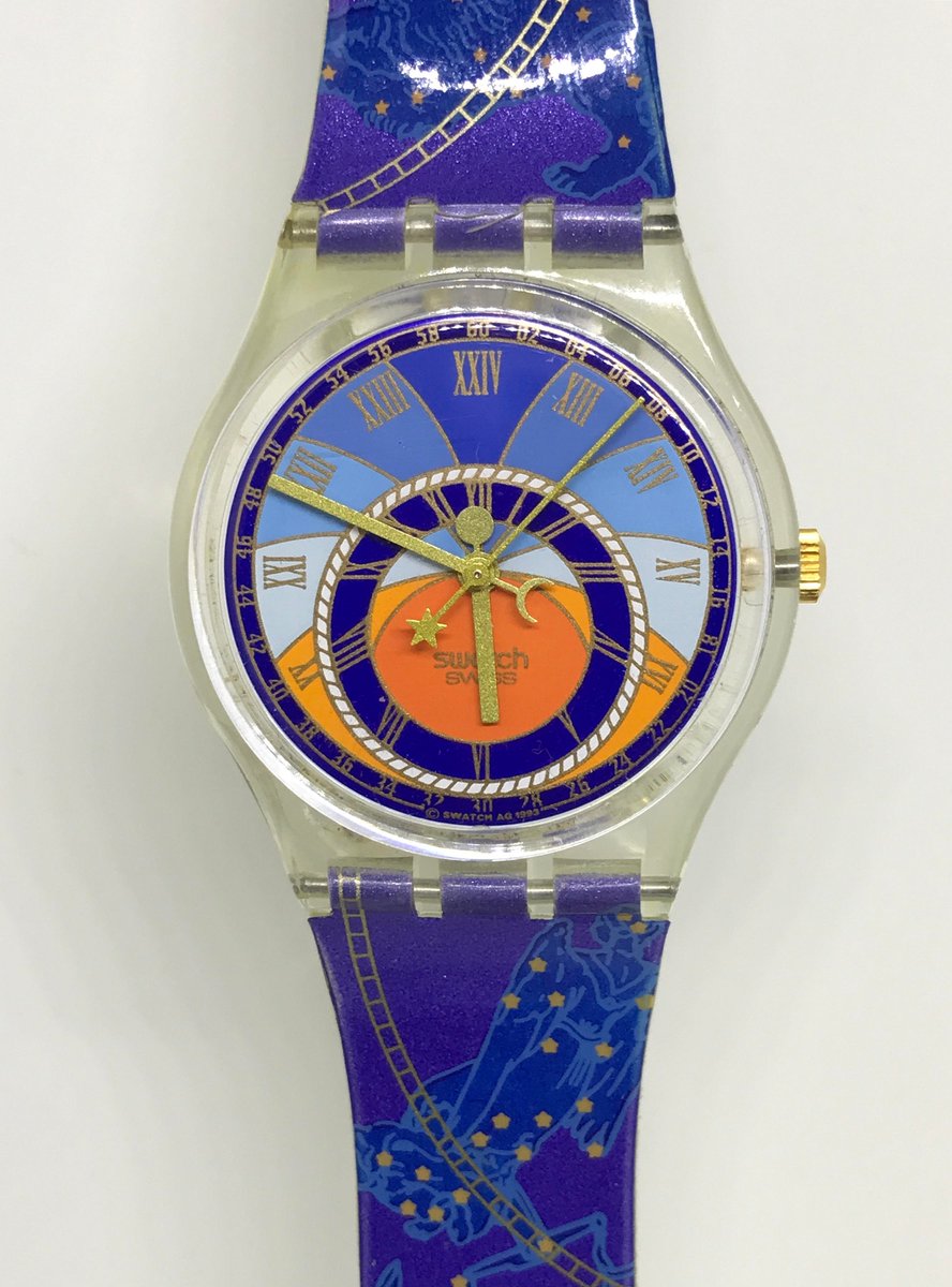 Vintage 1994 Swatch Watch Azimut GK179 Orologio Reloj Armbanduhr