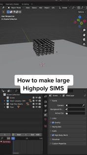Give this a try on one of your next Rigid Body Simulations. Made in bl... | TikTok