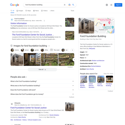 ford foundation building - Google Search
