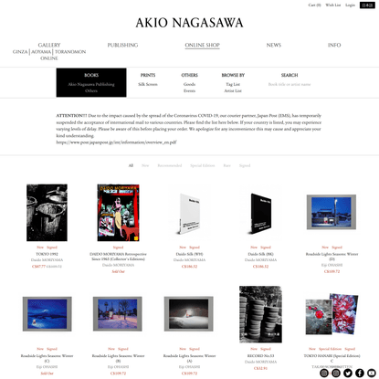 Books - Online Shop | AKIO NAGASAWA