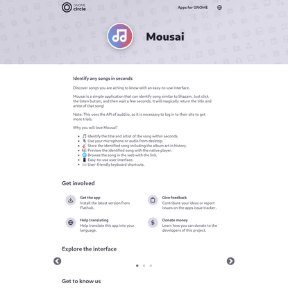 Mousai – Apps for GNOME