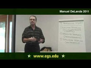 Manuel DeLanda. Deleuze, Morphogenesis, and Population Thinking. 2011