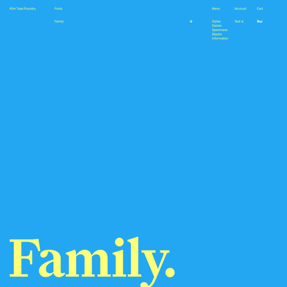 Klim Type Foundry · Family fonts