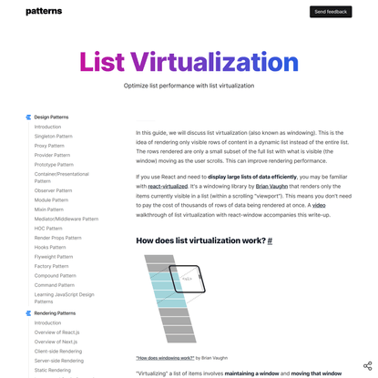 List Virtualization
