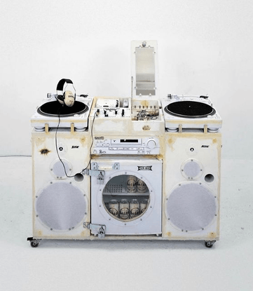 Analogue Foundation on Instagram: “White Ghetto Blaster by artist Tom Sachs, 2000. Sachs has been making boom boxes and soun...