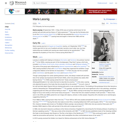 Maria Lassnig - Wikipedia