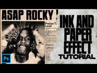 HOW TO CREATE INK AND PAPER EFFECT ON PHOTOSHOP (Photoshop Tutorial and Cover art)