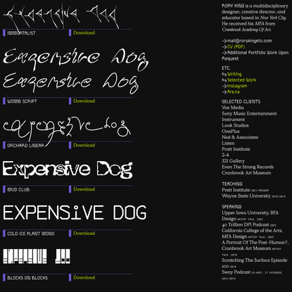 open source typefaces — Are.na