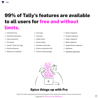 Pricing - Tally