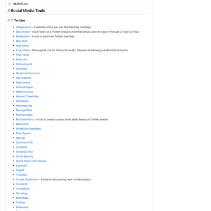 GitHub - jivoi/awesome-osint: A curated list of amazingly awesome OSINT