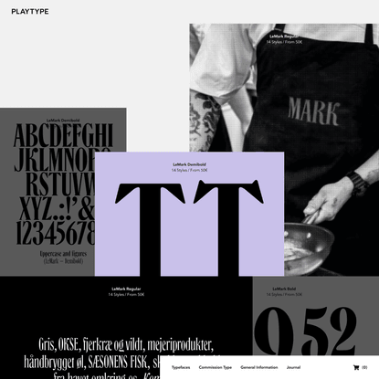 PLAYTYPE - Type Foundry - Retail and Custom-made fonts