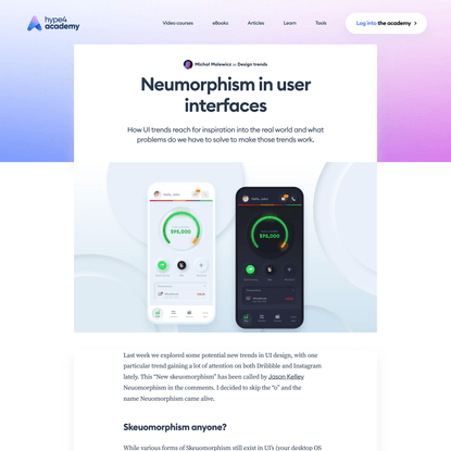Neomorphism 101