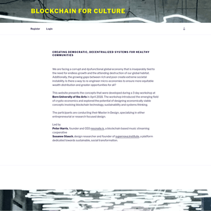Blockchain for Culture