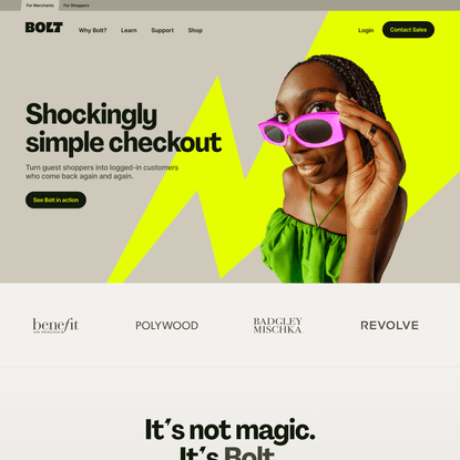 Bolt | Shockingly Simple Checkout