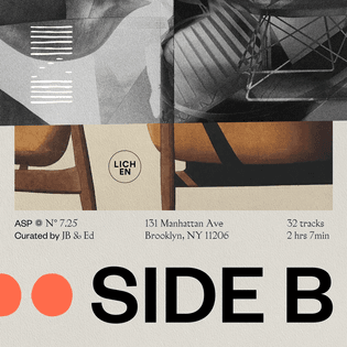 renald Louissaint: “Side B” Lichen NYC Playlist Cover (2023)