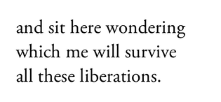Audre Lorde, Who Said It Was Simple 