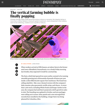 The vertical farming bubble is finally popping