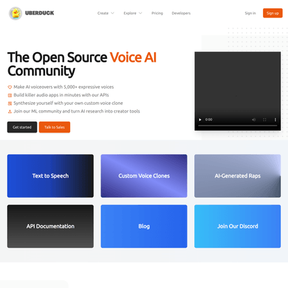 Uberduck | Text-to-speech, voice automation, synthetic media