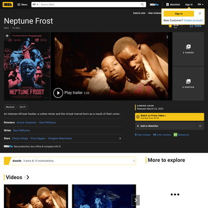 Neptune Frost (2021) - IMDb