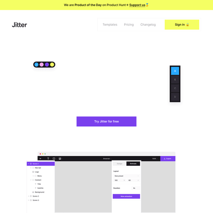 Jitter · Fast and simple motion design tool.